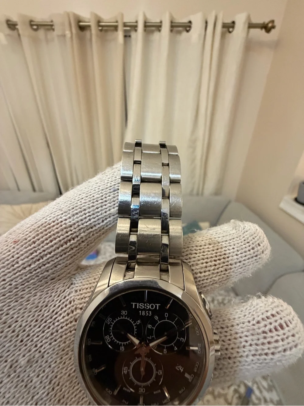 Tissot Couturier Chronograph T035617 A Men's Quartz Watch - Stainless Steel